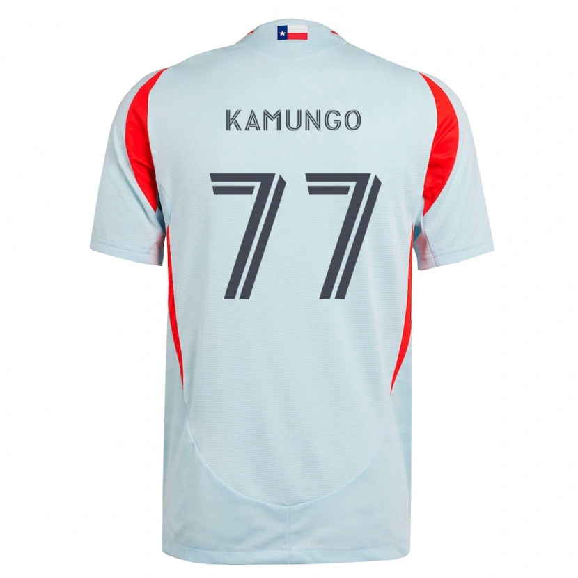 Danxen Kinder Bernard Kamungo #77 Dunkelgrau Weiß Rot Auswärtstrikot Trikot 2026/27 T-Shirt Schweiz