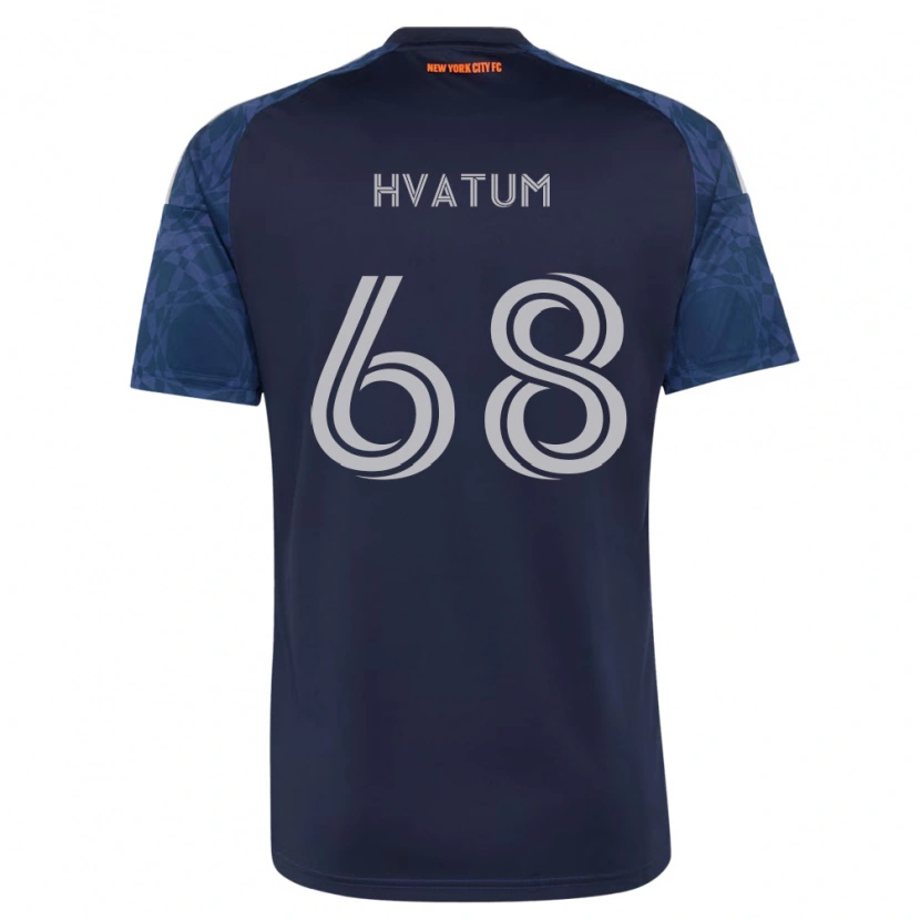 Danxen Kinder Henrik Hvatum #68 Tiefblau Weiß Auswärtstrikot Trikot 2026/27 T-Shirt Schweiz