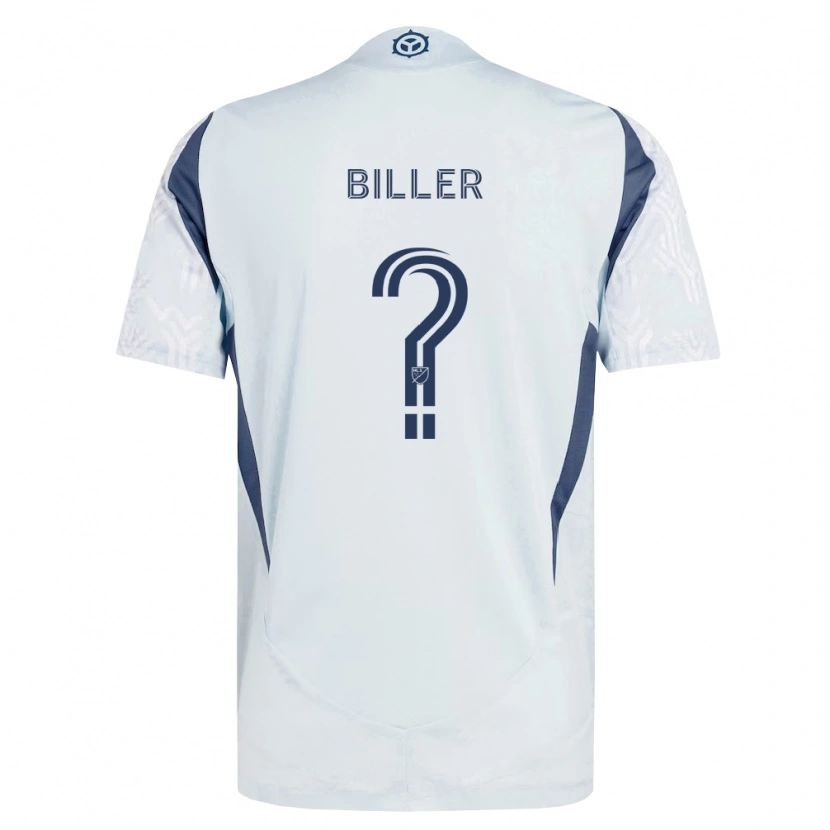 Danxen Kinder Dempsey Biller #0 Blau Grau Weiß Auswärtstrikot Trikot 2026/27 T-Shirt Schweiz