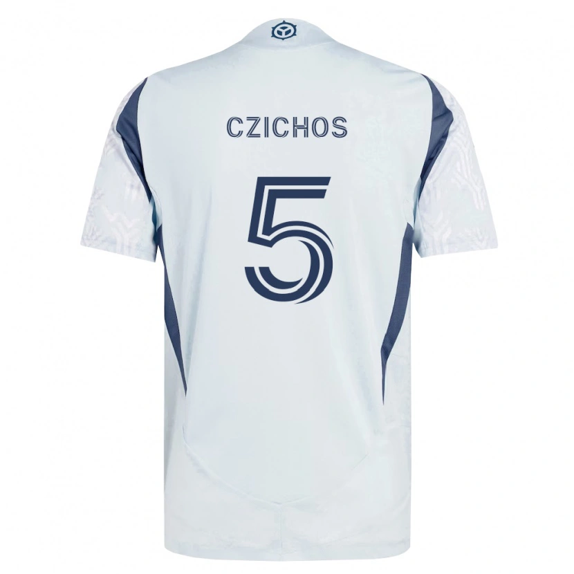 Danxen Kinder Rafael Czichos #5 Blau Grau Weiß Auswärtstrikot Trikot 2026/27 T-Shirt Schweiz
