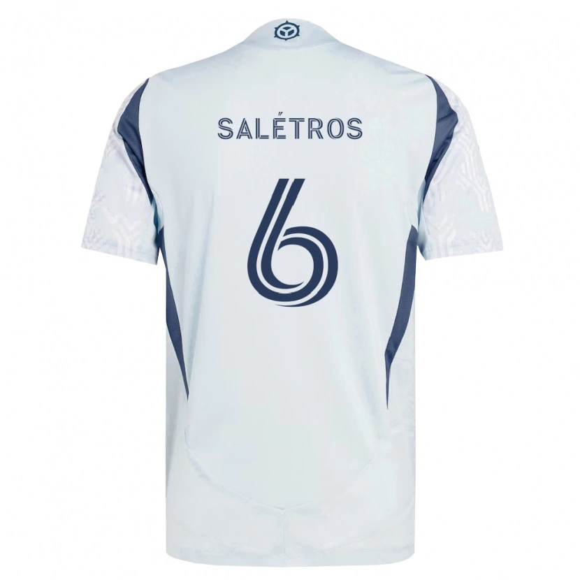 Danxen Kinder Anton Salétros #6 Blau Grau Weiß Auswärtstrikot Trikot 2026/27 T-Shirt Schweiz
