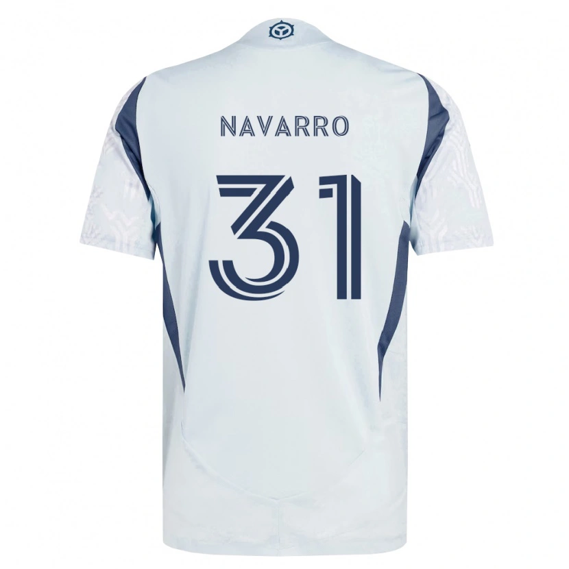 Danxen Kinder Federico Navarro #31 Blau Grau Weiß Auswärtstrikot Trikot 2026/27 T-Shirt Schweiz