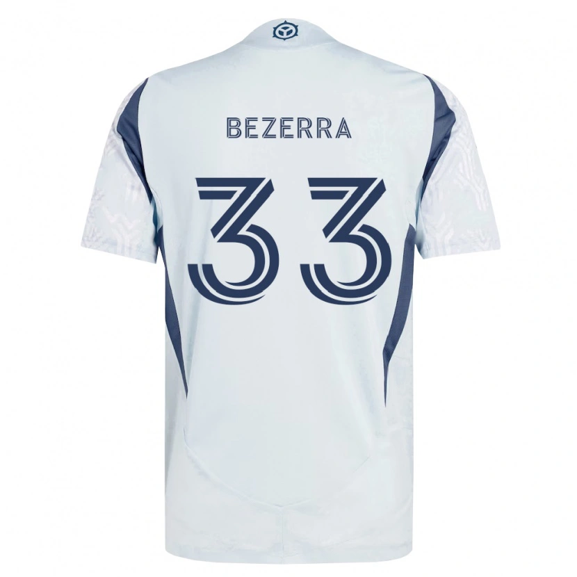 Danxen Kinder Victor Bezerra #33 Blau Grau Weiß Auswärtstrikot Trikot 2026/27 T-Shirt Schweiz