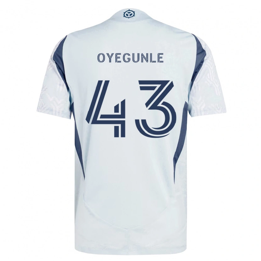 Danxen Kinder Olu Oyegunle #43 Blau Grau Weiß Auswärtstrikot Trikot 2026/27 T-Shirt Schweiz