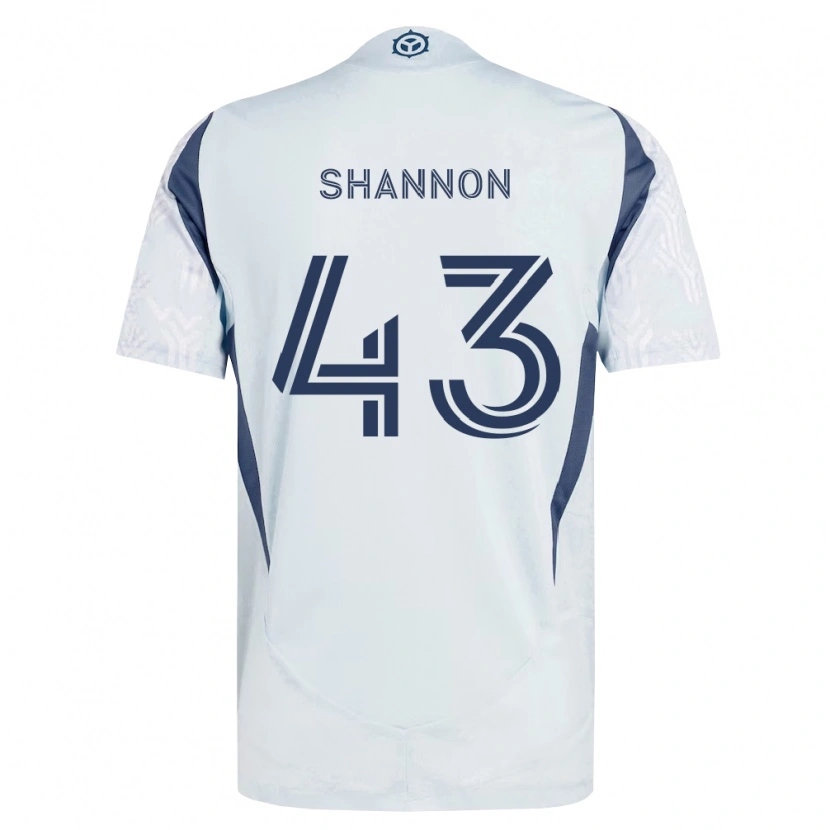 Danxen Kinder Jaylen Shannon #43 Blau Grau Weiß Auswärtstrikot Trikot 2026/27 T-Shirt Schweiz