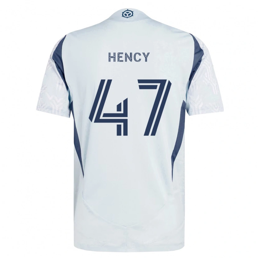 Danxen Kinder Billy Hency #47 Blau Grau Weiß Auswärtstrikot Trikot 2026/27 T-Shirt Schweiz
