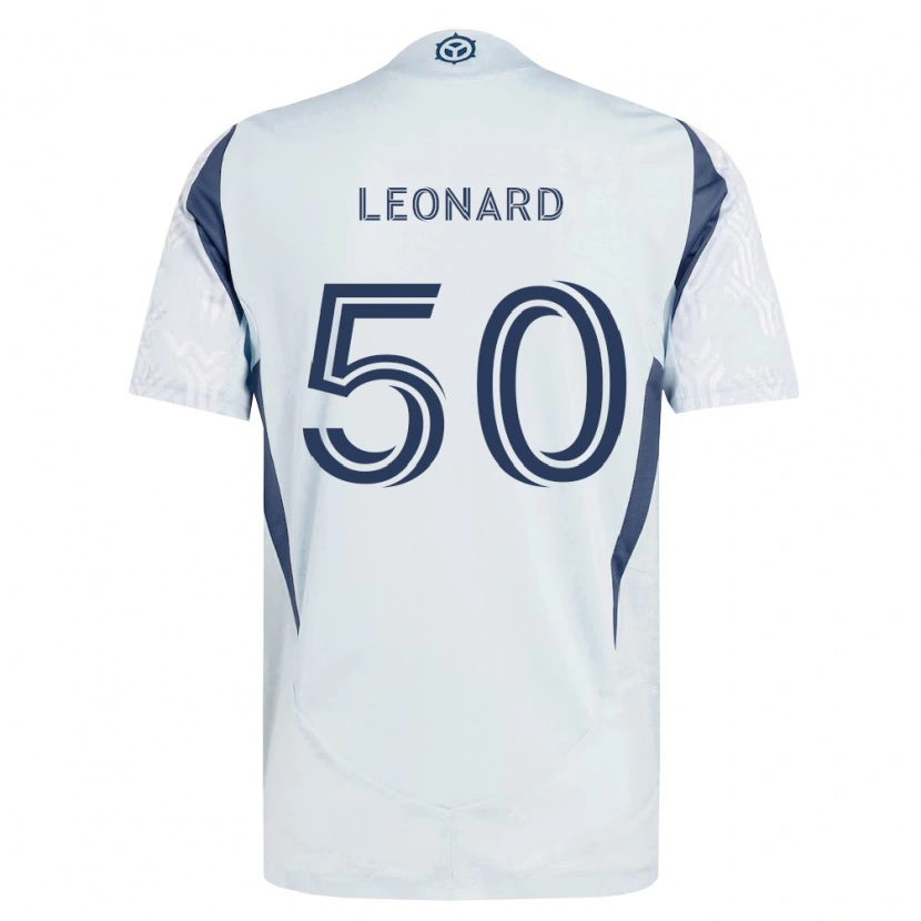 Danxen Kinder Eric Leonard #50 Blau Grau Weiß Auswärtstrikot Trikot 2026/27 T-Shirt Schweiz
