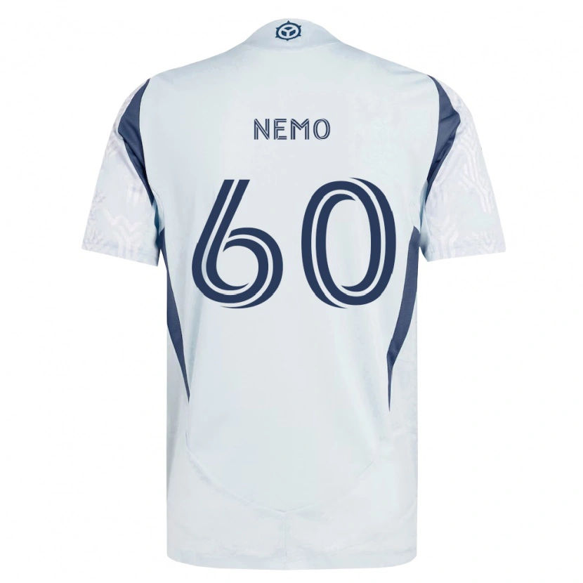 Danxen Kinder Jason Nemo #60 Blau Grau Weiß Auswärtstrikot Trikot 2026/27 T-Shirt Schweiz