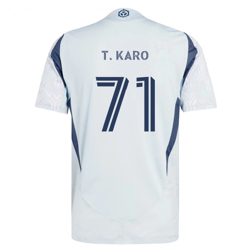 Danxen Kinder David Tchétchao Karo #71 Blau Grau Weiß Auswärtstrikot Trikot 2026/27 T-Shirt Schweiz