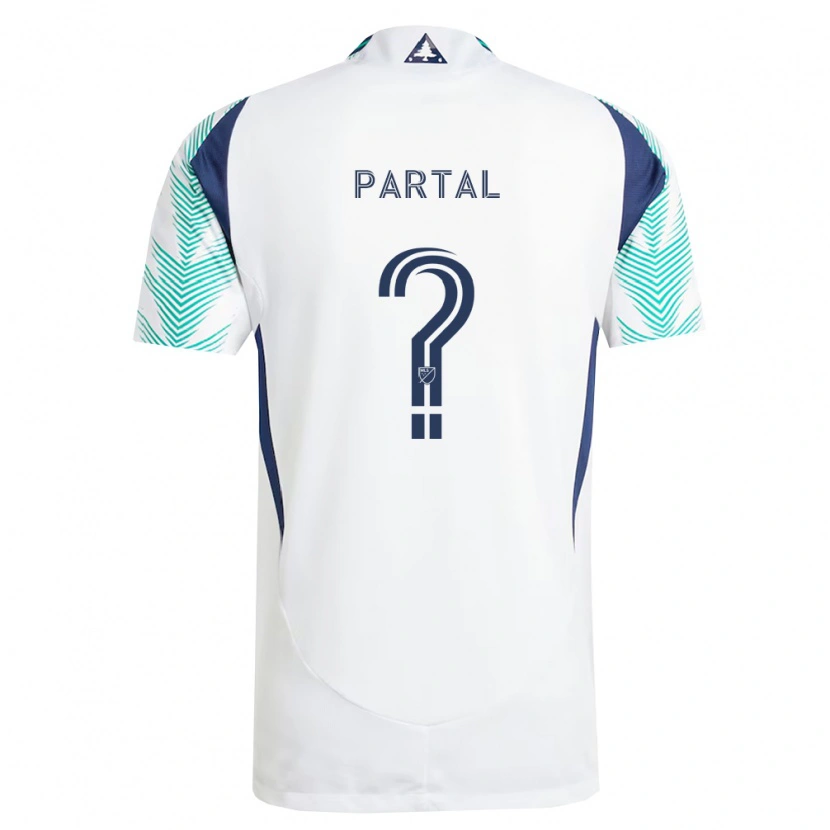 Danxen Kinder Joshua Partal #0 Weiß Marineblau Hellgrün Auswärtstrikot Trikot 2026/27 T-Shirt Schweiz