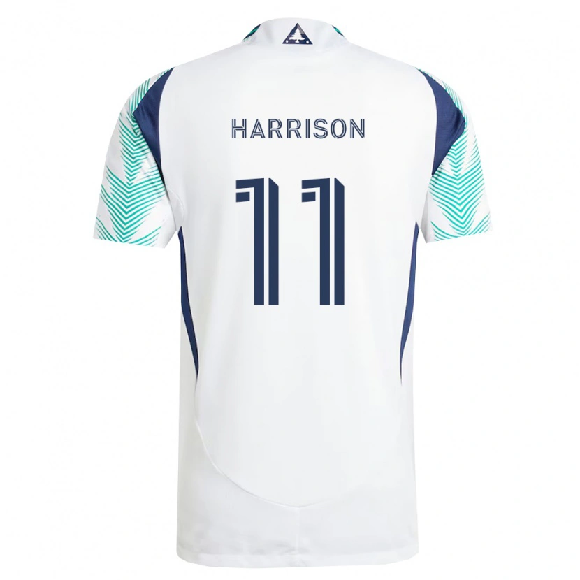 Danxen Kinder Jack Harrison #11 Weiß Marineblau Hellgrün Auswärtstrikot Trikot 2026/27 T-Shirt Schweiz