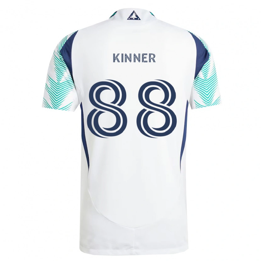 Danxen Kinder Sage Kinner #88 Weiß Marineblau Hellgrün Auswärtstrikot Trikot 2026/27 T-Shirt Schweiz