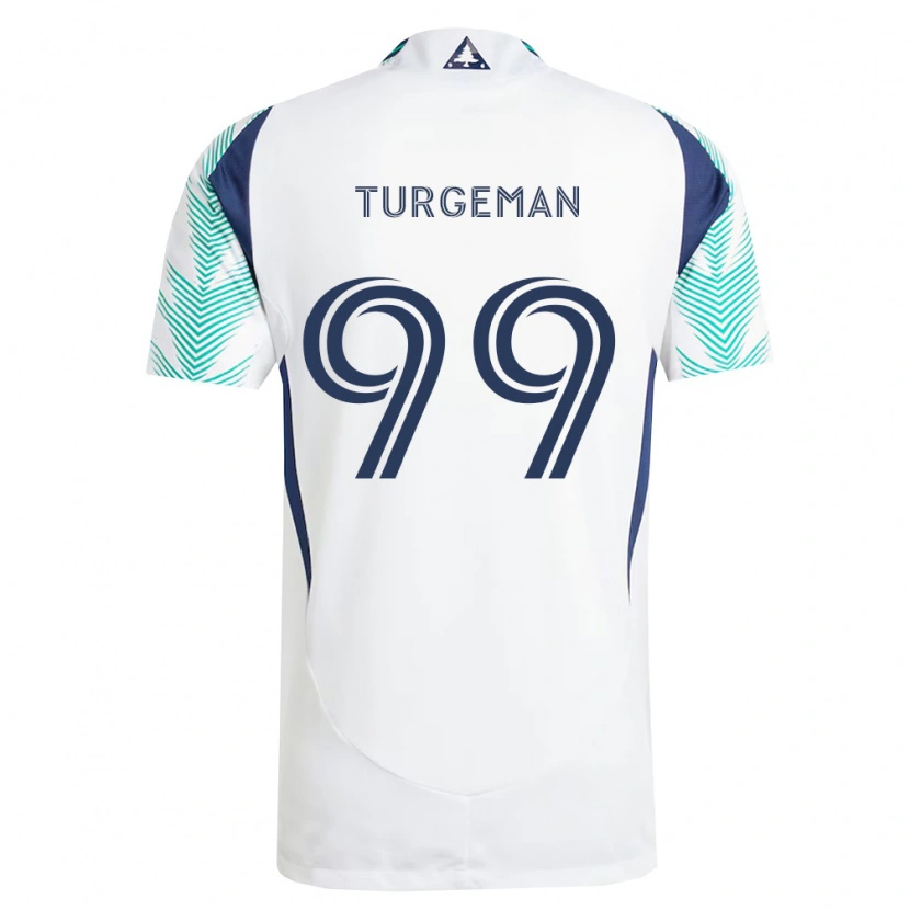 Danxen Kinder Dor Turgeman #99 Weiß Marineblau Hellgrün Auswärtstrikot Trikot 2026/27 T-Shirt Schweiz