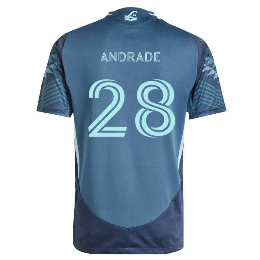 Danxen Kinder Yeimar Gómez Andrade #28 Marineblau Grün Auswärtstrikot Trikot 2026/27 T-Shirt Schweiz