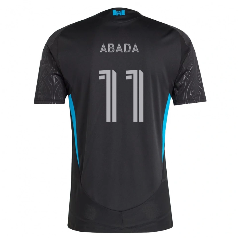 Danxen Kinder Liel Abada #11 Schwarz Weiß Himmelblau Auswärtstrikot Trikot 2026/27 T-Shirt Schweiz