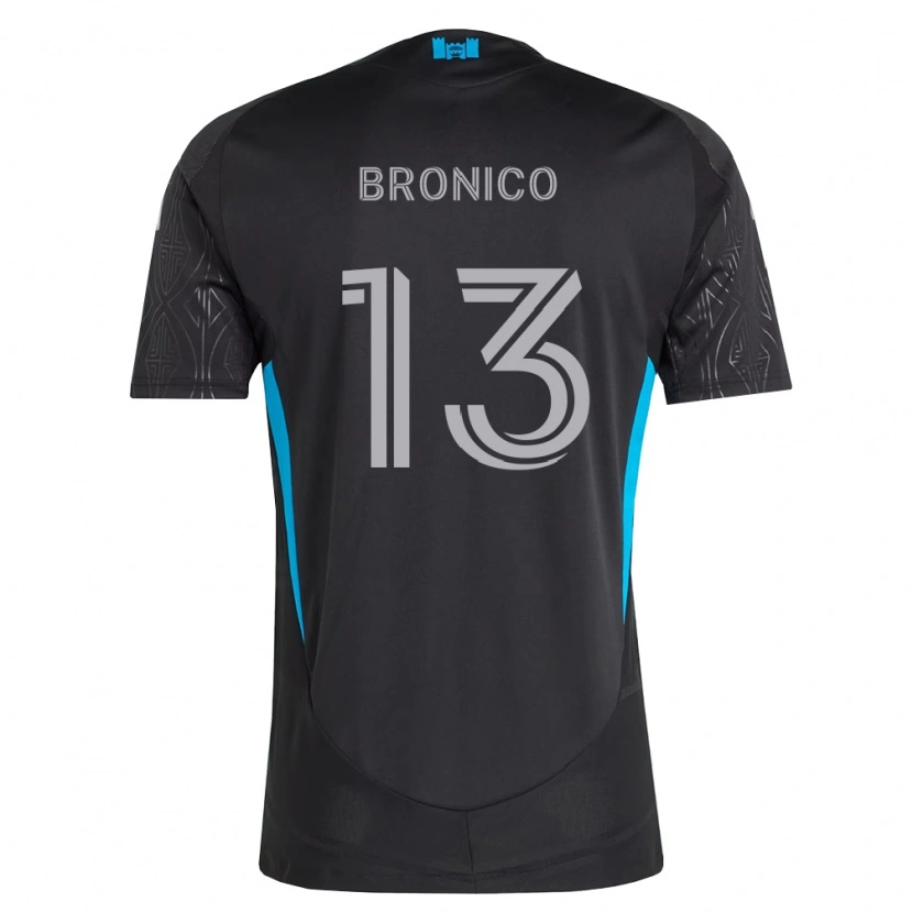 Danxen Kinder Brandt Bronico #13 Schwarz Weiß Himmelblau Auswärtstrikot Trikot 2026/27 T-Shirt Schweiz