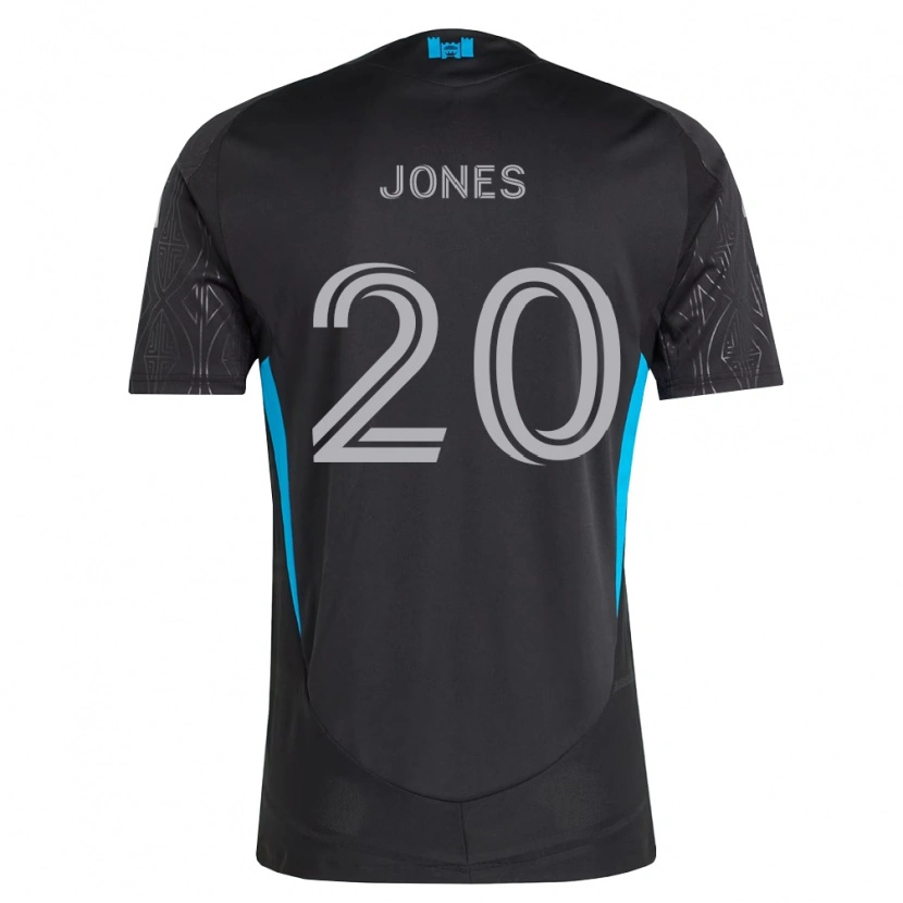 Danxen Kinder Derrick Jones #20 Schwarz Weiß Himmelblau Auswärtstrikot Trikot 2026/27 T-Shirt Schweiz