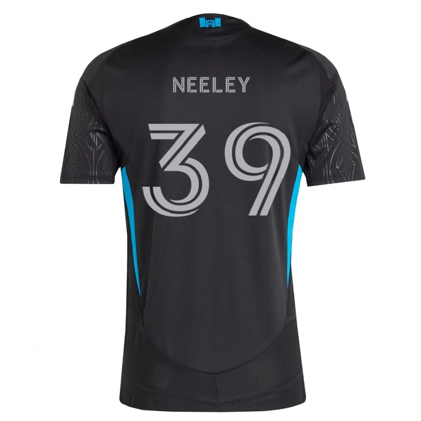 Danxen Kinder Jack Neeley #39 Schwarz Weiß Himmelblau Auswärtstrikot Trikot 2026/27 T-Shirt Schweiz