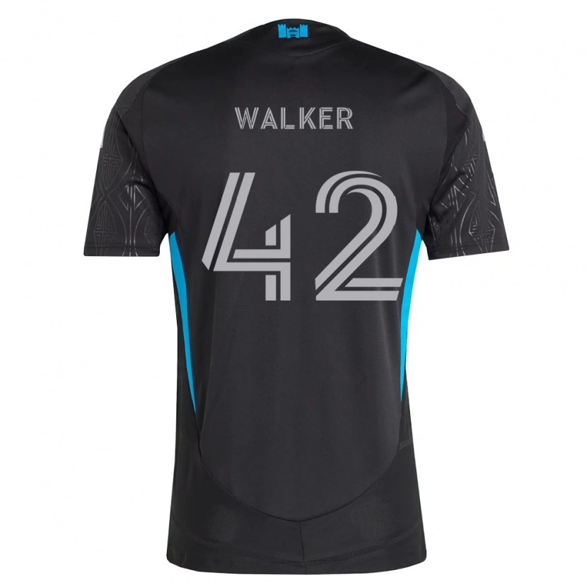Danxen Kinder Isaac Walker #42 Schwarz Weiß Himmelblau Auswärtstrikot Trikot 2026/27 T-Shirt Schweiz