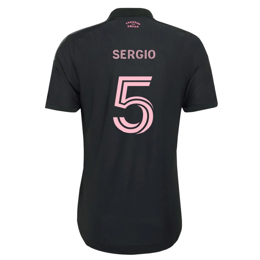 Danxen Kinder Sergio Busquets #5 Pink Schwarz Weiß Auswärtstrikot Trikot 2026/27 T-Shirt Schweiz