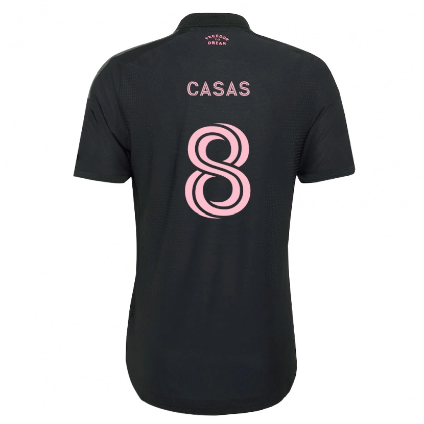 Danxen Kinder Pep Casas #8 Pink Schwarz Weiß Auswärtstrikot Trikot 2026/27 T-Shirt Schweiz