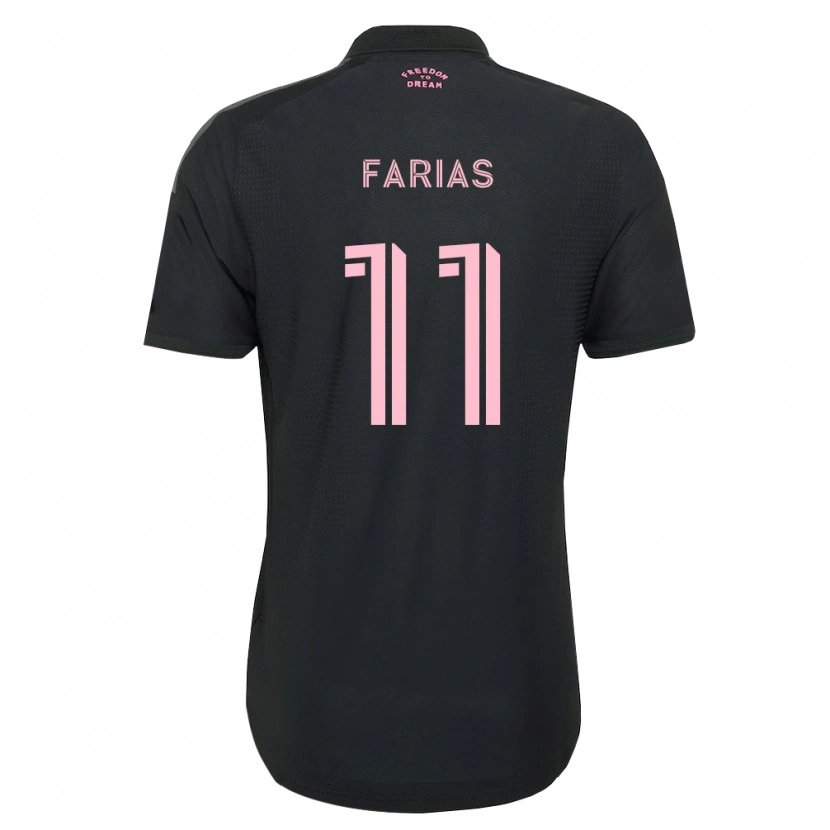Danxen Kinder Facundo Farías #11 Pink Schwarz Weiß Auswärtstrikot Trikot 2026/27 T-Shirt Schweiz
