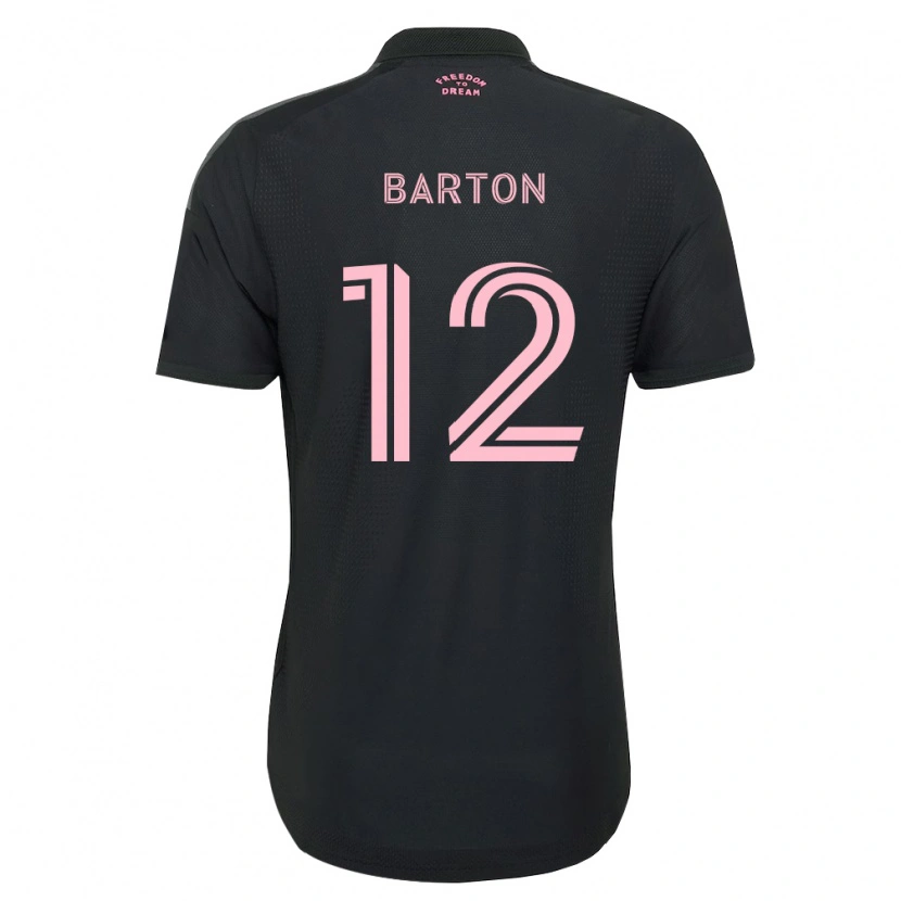 Danxen Kinder Tye Barton #12 Pink Schwarz Weiß Auswärtstrikot Trikot 2026/27 T-Shirt Schweiz