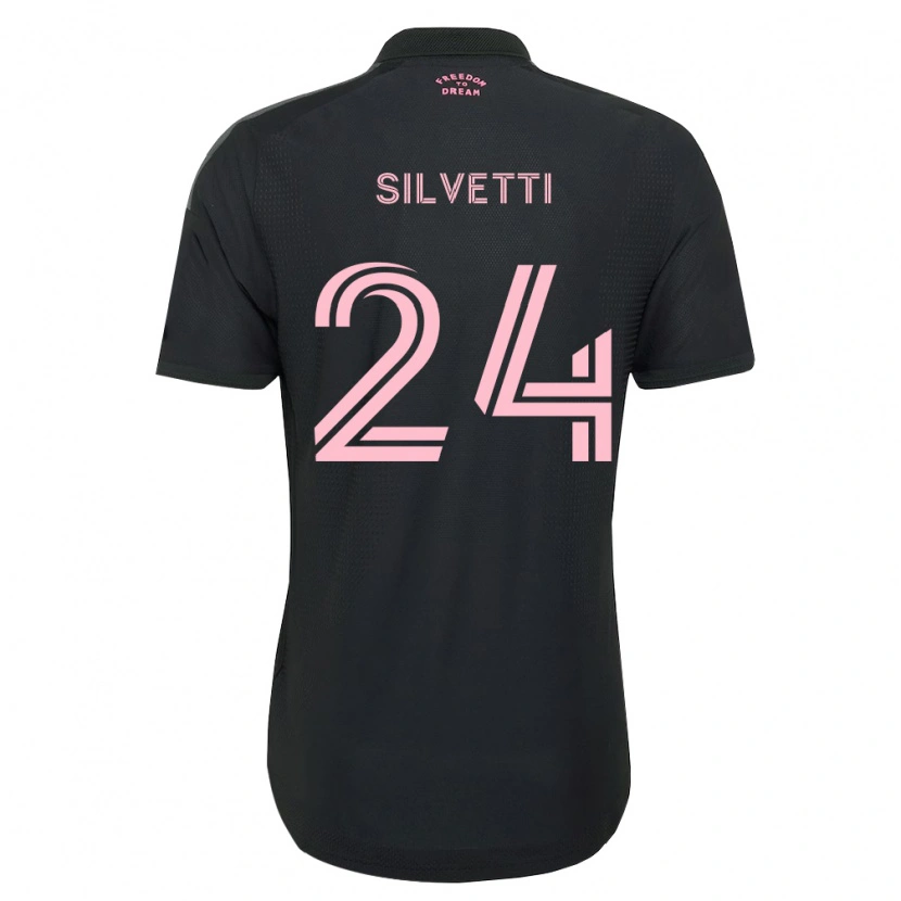 Danxen Kinder Mateo Silvetti #24 Pink Schwarz Weiß Auswärtstrikot Trikot 2026/27 T-Shirt Schweiz
