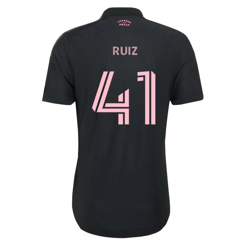 Danxen Kinder David Ruíz #41 Pink Schwarz Weiß Auswärtstrikot Trikot 2026/27 T-Shirt Schweiz