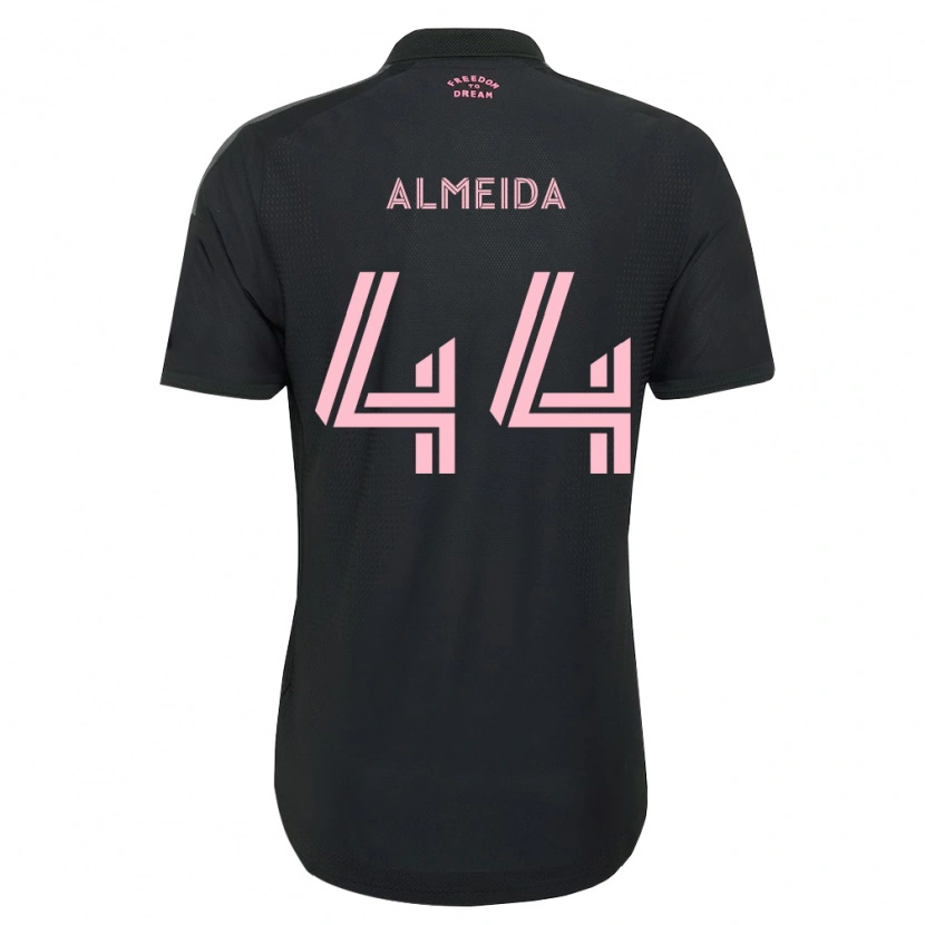 Danxen Kinder Nicholas Almeida #44 Pink Schwarz Weiß Auswärtstrikot Trikot 2026/27 T-Shirt Schweiz