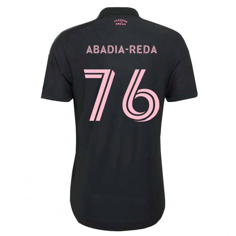 Danxen Kinder Ezequiel Abadia-Reda #76 Pink Schwarz Weiß Auswärtstrikot Trikot 2026/27 T-Shirt Schweiz