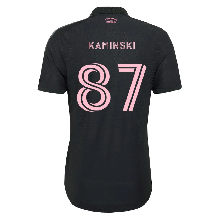 Danxen Kinder Brett Kaminski #87 Pink Schwarz Weiß Auswärtstrikot Trikot 2026/27 T-Shirt Schweiz