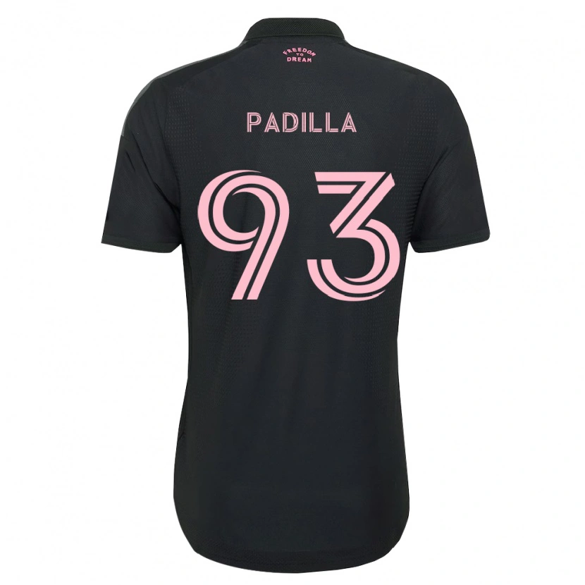 Danxen Kinder Leandro Padilla #93 Pink Schwarz Weiß Auswärtstrikot Trikot 2026/27 T-Shirt Schweiz