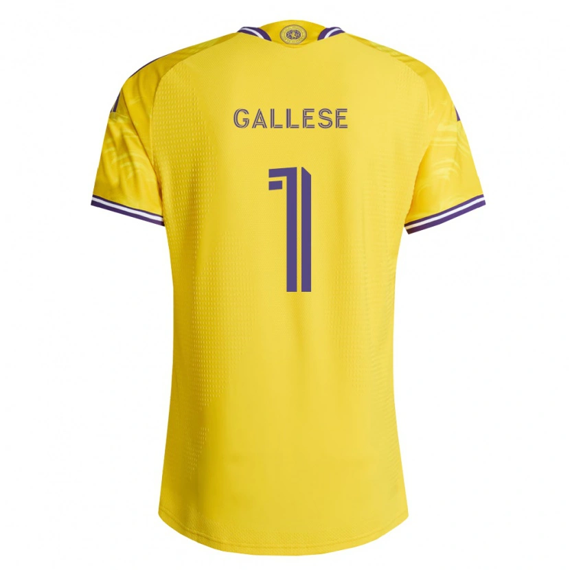 Danxen Kinder Pedro Gallese #1 Gelb Violett Auswärtstrikot Trikot 2026/27 T-Shirt Schweiz