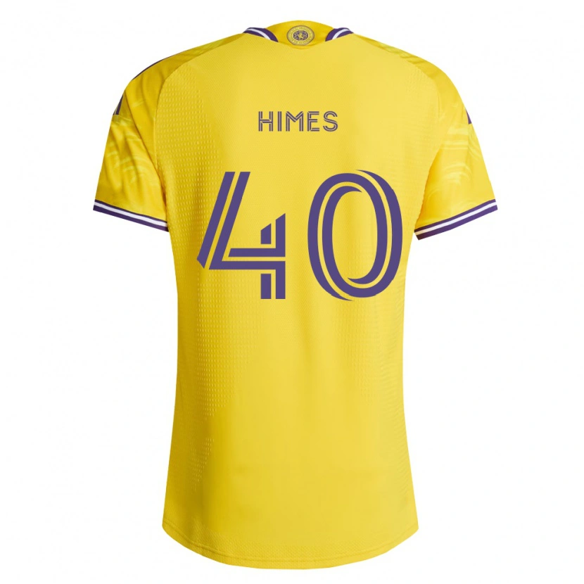 Danxen Kinder Tristan Himes #40 Gelb Violett Auswärtstrikot Trikot 2026/27 T-Shirt Schweiz