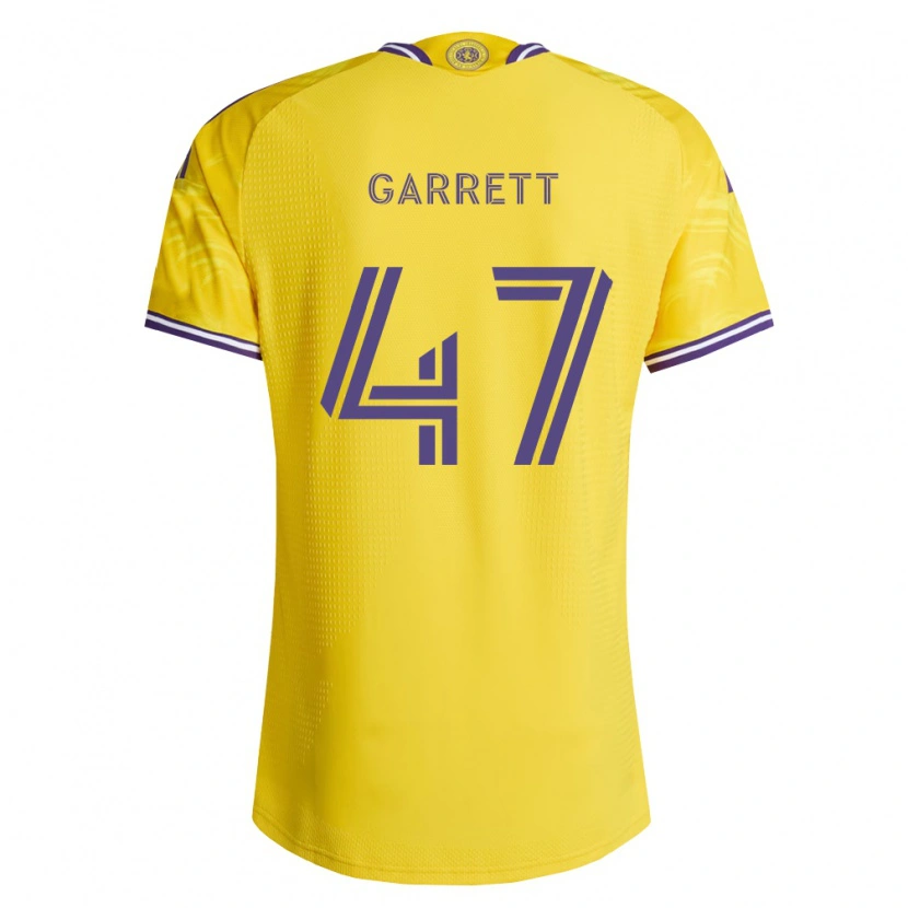 Danxen Kinder Ian Garrett #47 Gelb Violett Auswärtstrikot Trikot 2026/27 T-Shirt Schweiz