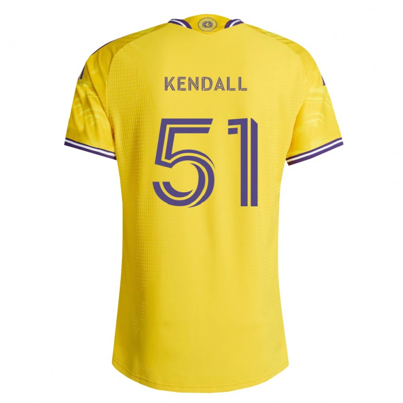 Danxen Kinder Brady Kendall #51 Gelb Violett Auswärtstrikot Trikot 2026/27 T-Shirt Schweiz