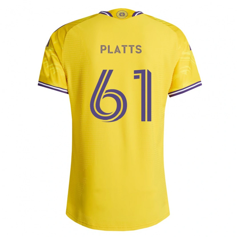 Danxen Kinder Jackson Platts #61 Gelb Violett Auswärtstrikot Trikot 2026/27 T-Shirt Schweiz