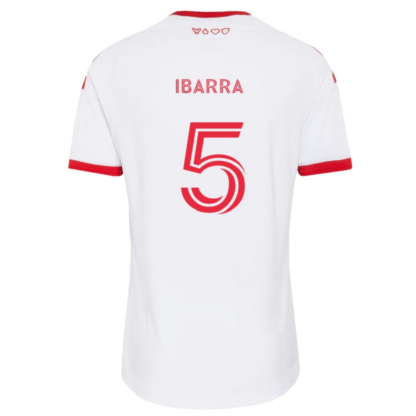 Danxen Kinder Franco Ibarra #5 Weiß Rot Schwarz Auswärtstrikot Trikot 2026/27 T-Shirt Schweiz