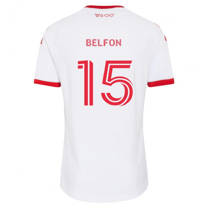 Danxen Kinder Quinton Belfon #15 Weiß Rot Schwarz Auswärtstrikot Trikot 2026/27 T-Shirt Schweiz