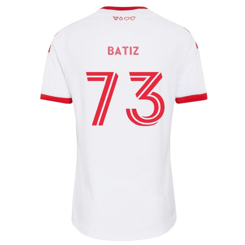 Danxen Kinder Jesus Batiz #73 Weiß Rot Schwarz Auswärtstrikot Trikot 2026/27 T-Shirt Schweiz