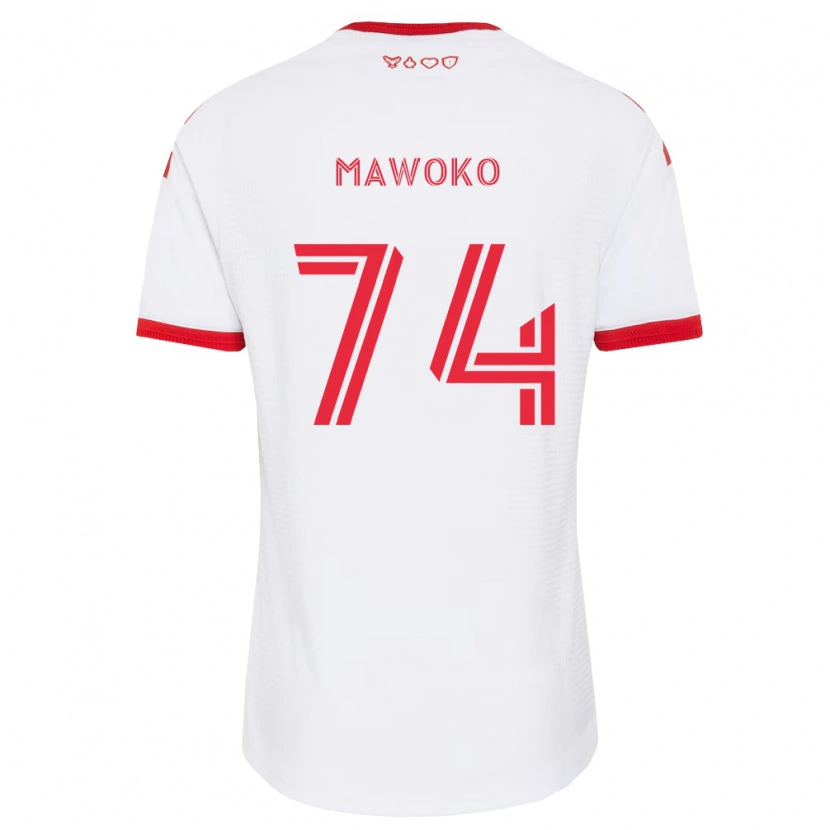 Danxen Kinder Kundai Mawoko #74 Weiß Rot Schwarz Auswärtstrikot Trikot 2026/27 T-Shirt Schweiz