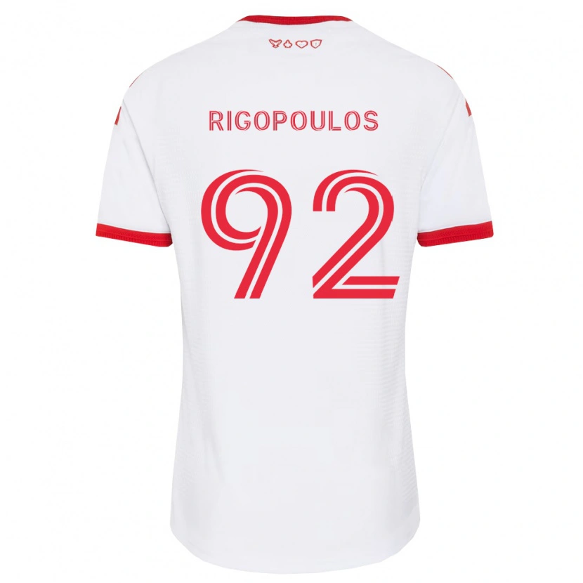 Danxen Kinder Theo Rigopoulos #92 Weiß Rot Schwarz Auswärtstrikot Trikot 2026/27 T-Shirt Schweiz