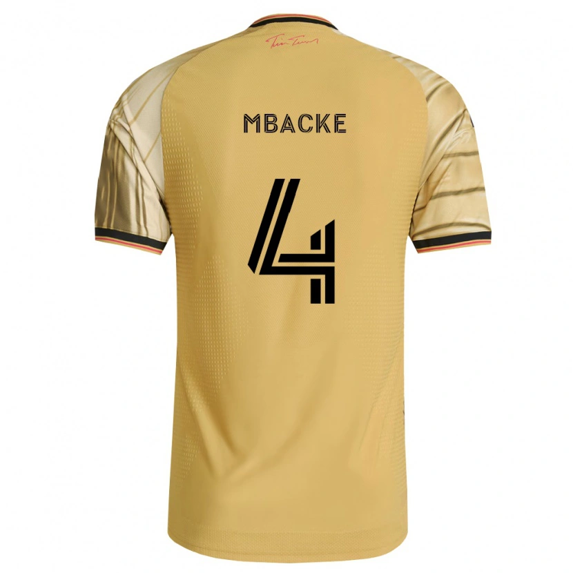 Danxen Kinder Mamadou Mbacke #4 Braun Gelb Schwarz Auswärtstrikot Trikot 2026/27 T-Shirt Schweiz