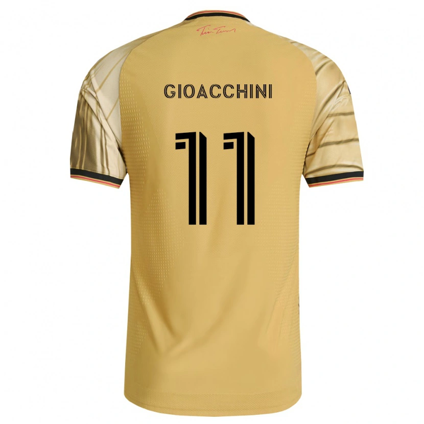 Danxen Kinder Nicholas Gioacchini #11 Braun Gelb Schwarz Auswärtstrikot Trikot 2026/27 T-Shirt Schweiz