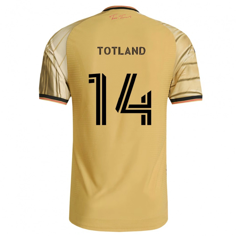 Danxen Kinder Tomas Totland #14 Braun Gelb Schwarz Auswärtstrikot Trikot 2026/27 T-Shirt Schweiz
