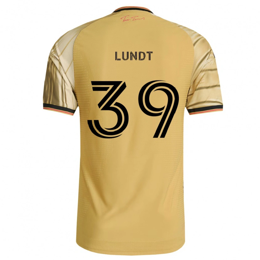 Danxen Kinder Ben Lundt #39 Braun Gelb Schwarz Auswärtstrikot Trikot 2026/27 T-Shirt Schweiz