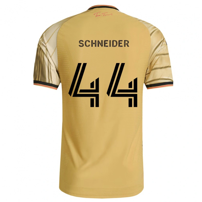 Danxen Kinder Max Schneider #44 Braun Gelb Schwarz Auswärtstrikot Trikot 2026/27 T-Shirt Schweiz