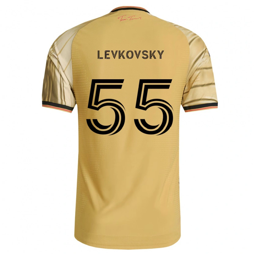 Danxen Kinder Miroslav Levkovsky #55 Braun Gelb Schwarz Auswärtstrikot Trikot 2026/27 T-Shirt Schweiz