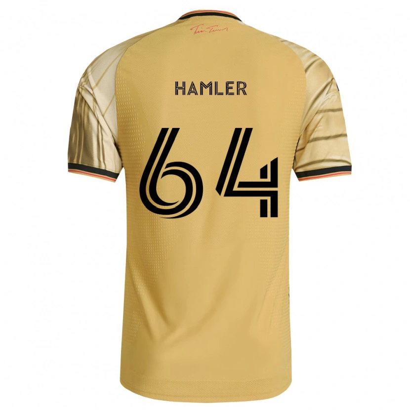 Danxen Kinder Cobe Hamler #64 Braun Gelb Schwarz Auswärtstrikot Trikot 2026/27 T-Shirt Schweiz